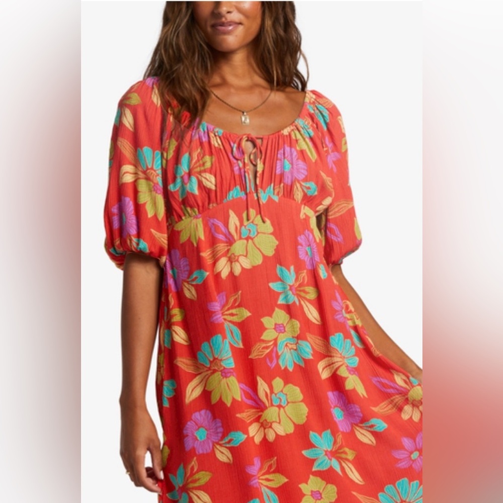 Billabong True Romance Midi Dress Small - Picture 2 of 11